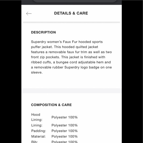 Super dry women’s faux fur hooded puffer jacket - Picture 14 of 14